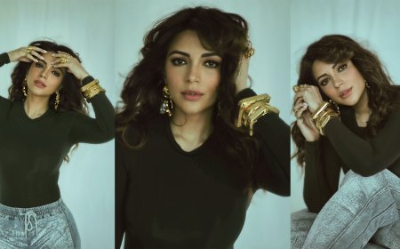 आंखों को लुभाता ब्लैक ड्रेस में शमा सिकंदर का कैजुअल लुक